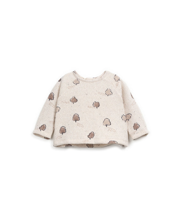 T-Shirt mit Baumprint