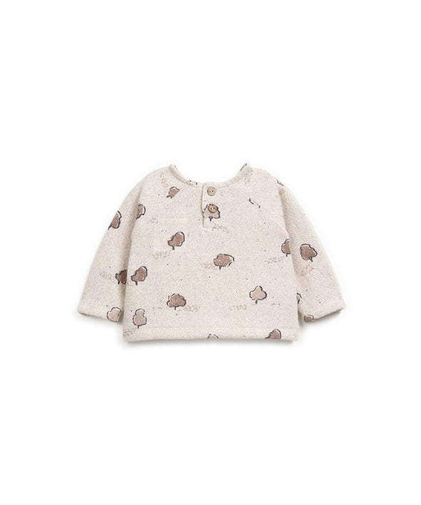 T-Shirt mit Baumprint