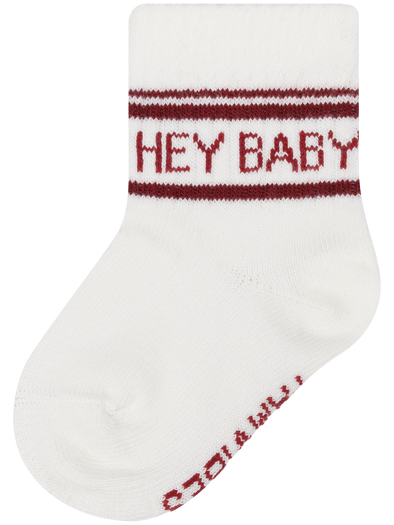 Socken HEY BABY milk