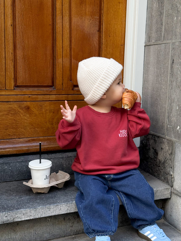 HEY KIDDO Sweatshirt burgundy