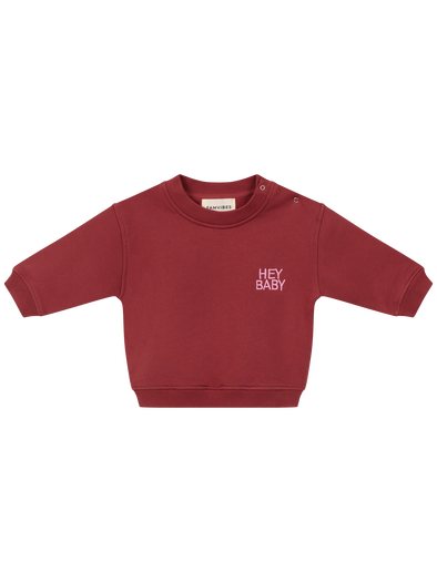 HEY BABY Sweatshirt burgundy