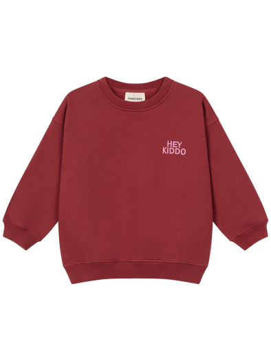 HEY KIDDO Sweatshirt burgundy