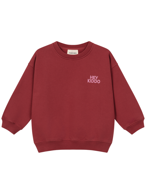 HEY KIDDO Sweatshirt burgundy